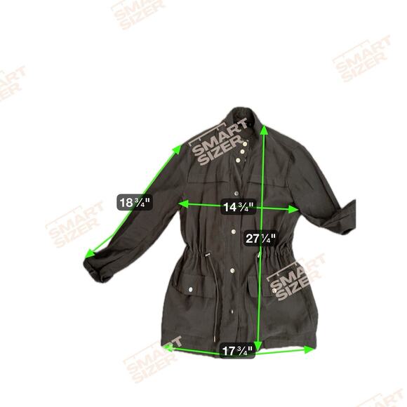 6 for $20 Zara Basic Green Utility Jacket XS - Picture 2 of 7